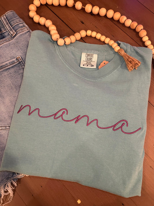 Mama Embroidered Tee