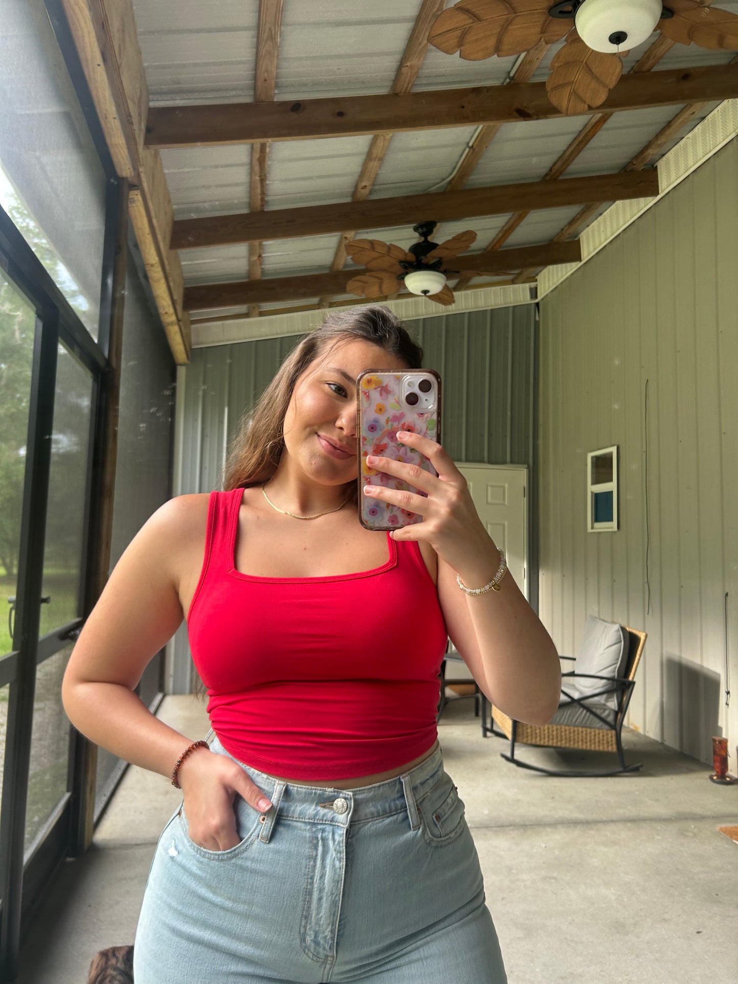 On The Go Cropped Tank Top