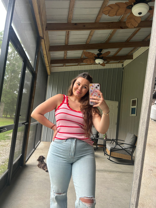Scalloped Tank Top