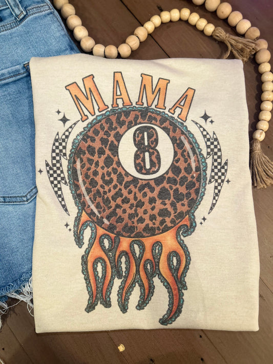 Mama Leopard 8 Ball tee