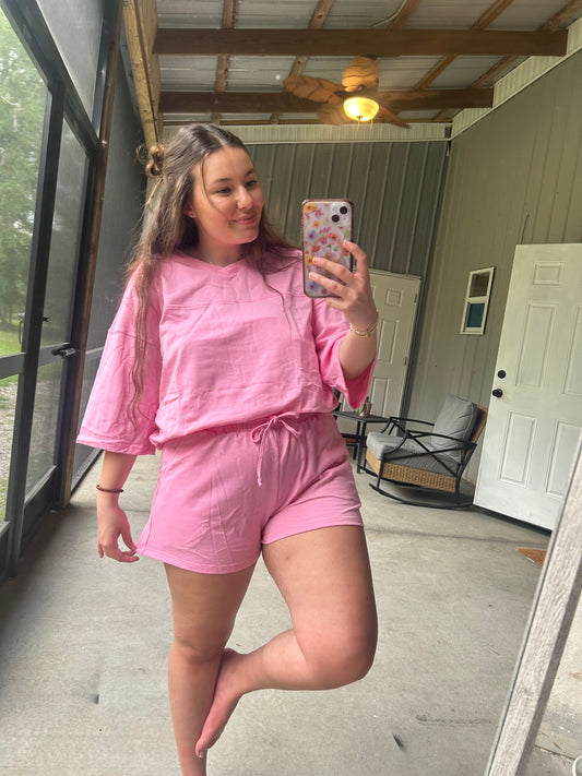 Missy v-neck set