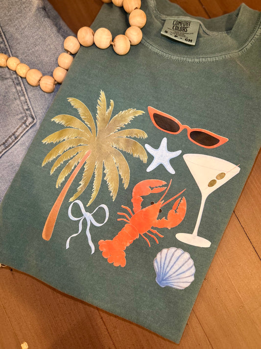 Sea & Sip T Shirt