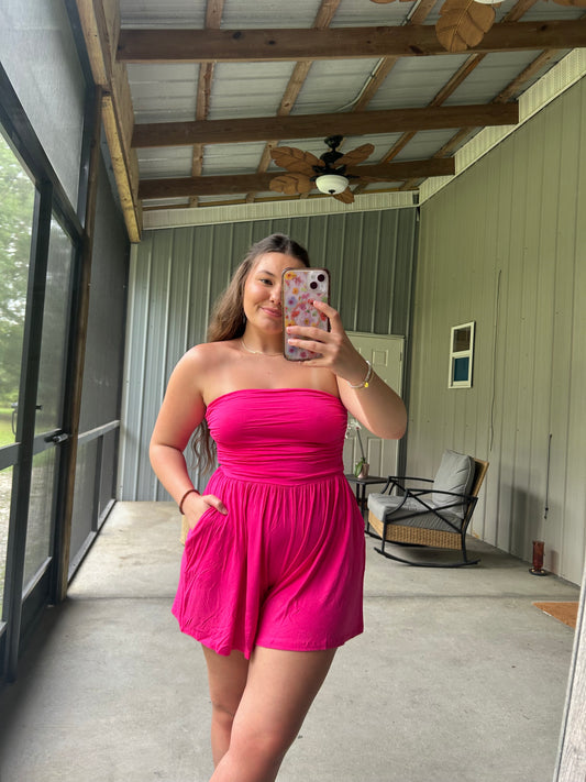 Sun-kissed Romper w/ Pockets